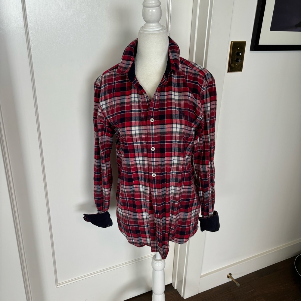 Burberry Black Label Plaid Button Down Shirt Sz S #0559